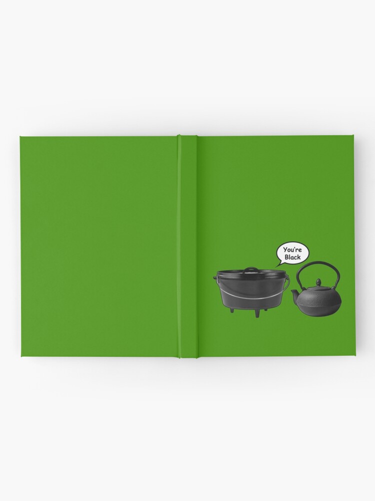 Pot calling Kettle black - Funny Saying Simple Idiom Illustration