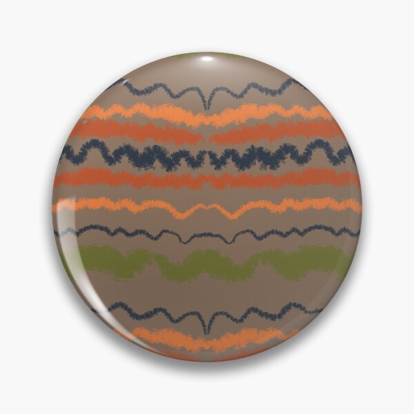 Item preview, Blue, orange, brown and green ornament, swirls and lines. designed and sold by valezar.