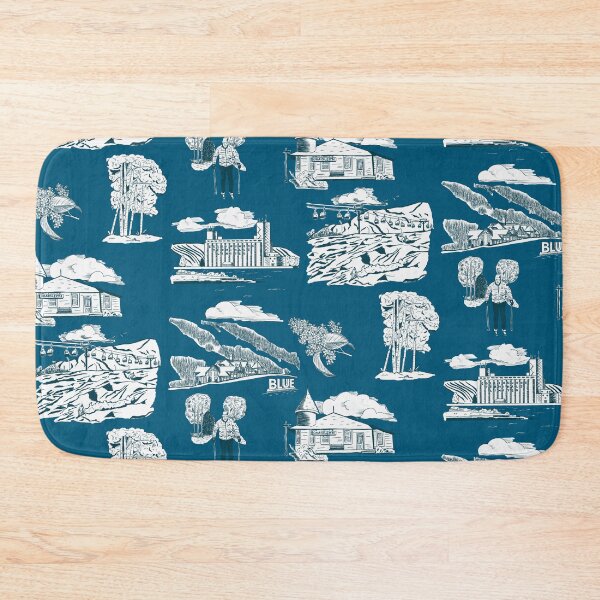 Item preview, Georgian Bay Toille de Jouy - Rich Teal designed and sold by Quick Brown Fox Canada.