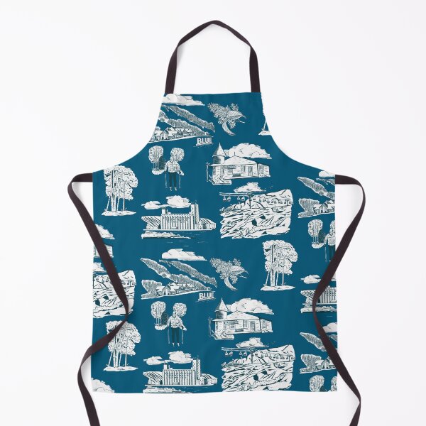 Item preview, Georgian Bay Toille de Jouy - Rich Teal designed and sold by Quick Brown Fox Canada.