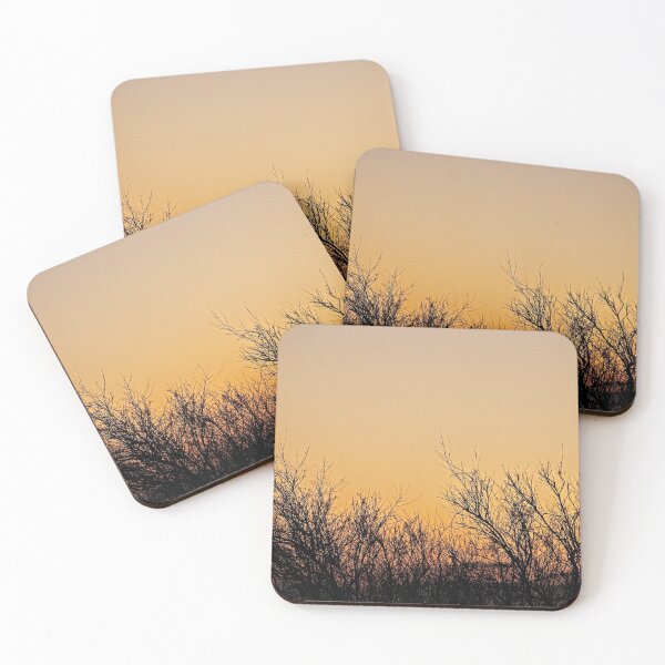 Item preview, Silhouette Bare Bush Branches Sunset Sky designed and sold by Anna Lemos.