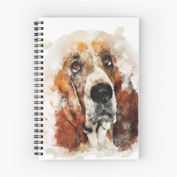 Item preview, Basset Hound Playful Watercolour designed and sold by OByD.