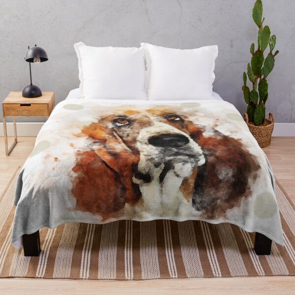 Item preview, Basset Hound Playful Watercolour designed and sold by OByD.