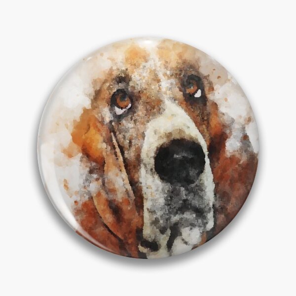 Item preview, Basset Hound Playful Watercolour designed and sold by OByD.