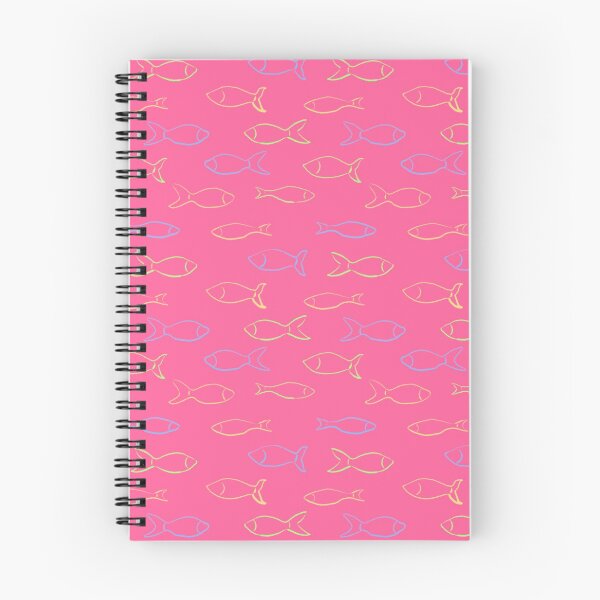 Item preview, Pink background with blue, yellow, green fish. designed and sold by valezar.