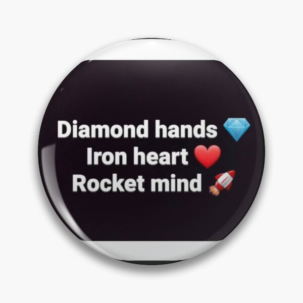 Item preview, Diamond Hands Iron Heart Rocket Mind designed and sold by DankDreamz.