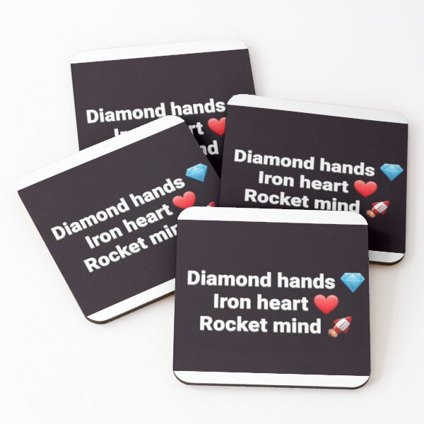 Item preview, Diamond Hands Iron Heart Rocket Mind designed and sold by DankDreamz.