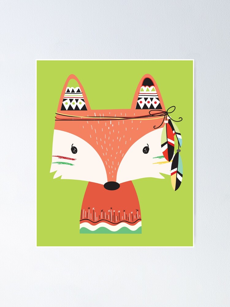 Tribal Fox Animals Paint By Numbers 