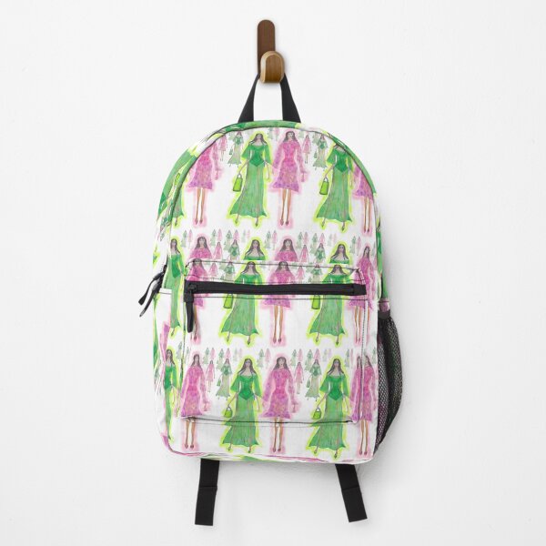 Item preview, GREEN AND PINK FASHION ILLUSTRATION designed and sold by IvanaKada.