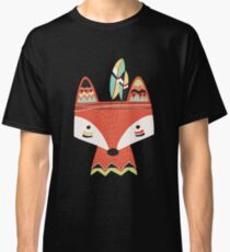 Cartoon Stammes-Rotfuchs Classic T-Shirt