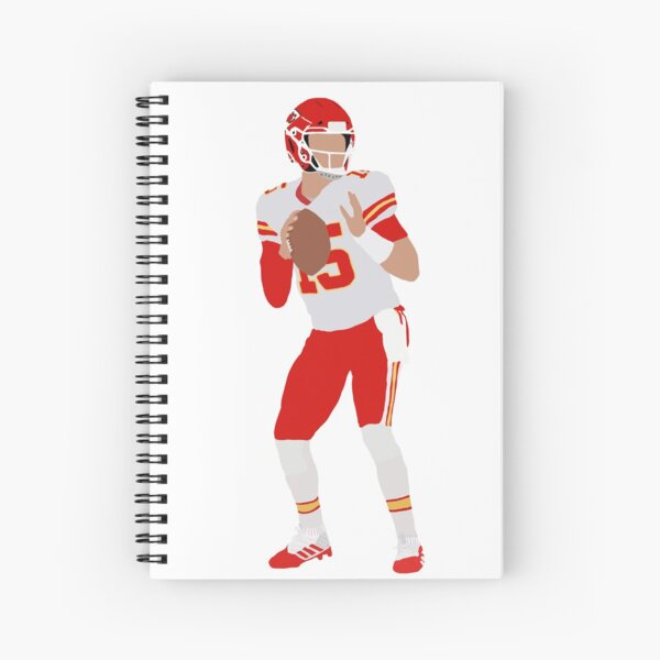 Patrick Mahomes Jersey Spiral Notebook for Sale by Alexandra Cline