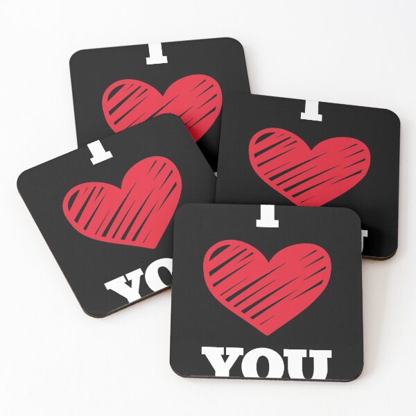 Item preview, I Love You Heart Couple Valentines Day Gift Idea designed and sold by Marco Damm.