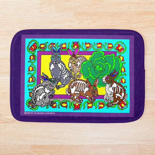 Item preview, Day of the Dead Bunnies designed and sold by M. E.  Bilisnansky McMorrow.