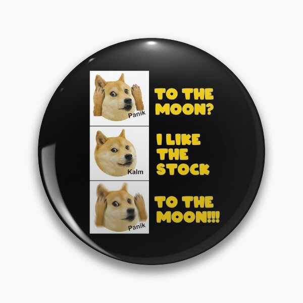 Item preview, Doge Panik Kalm To The Moon I Like The Stock designed and sold by Altohombre.
