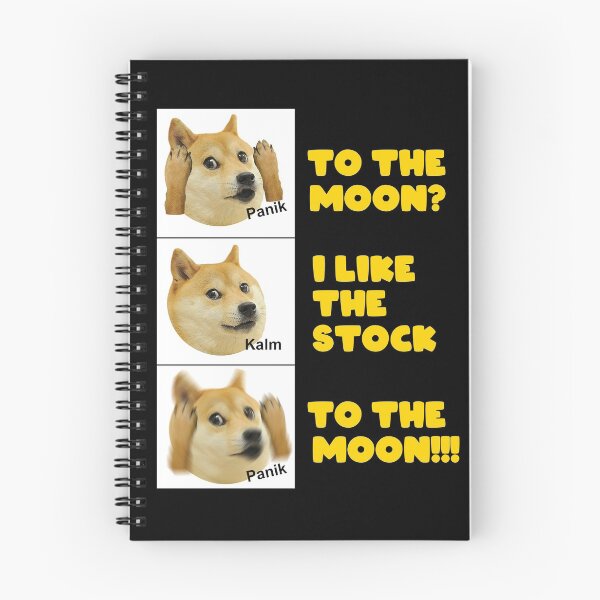 Item preview, Doge Panik Kalm To The Moon I Like The Stock designed and sold by Altohombre.