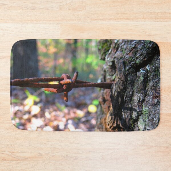 Item preview, Rusted Barbed Wire Grown into Large Tree from Old Mountain Pasture designed and sold by PrettyLittlePic.