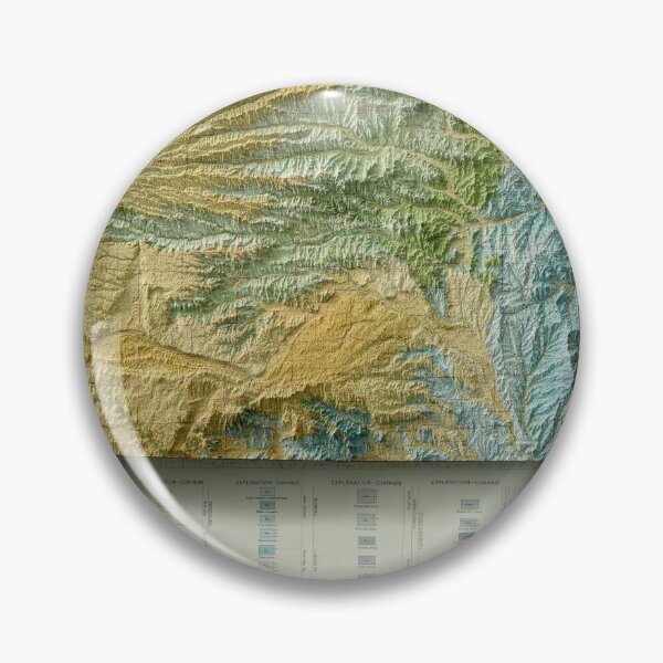 Item preview, 1937 Kansas Relief Map 3D digitally-rendered designed and sold by ThinkAboutMaps.