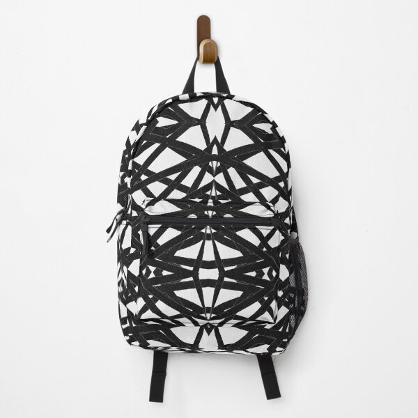 Item preview, Structure grid mesh lines stripes black white designed and sold by tada-leipzig.