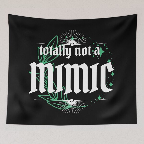 Item preview, Totally Not a Mimic - nerdy phrase shirt designed and sold by BrandNameNerd.