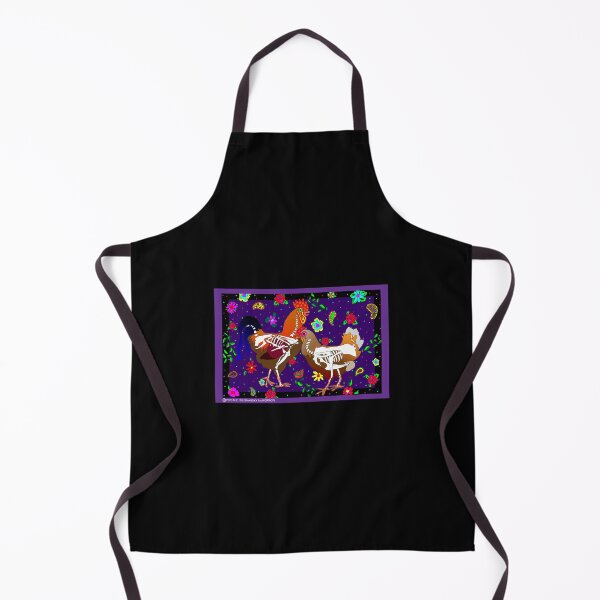 Item preview, Day of the Dead Chicken and Rooster designed and sold by M. E. Bilisnansky McMorrow.