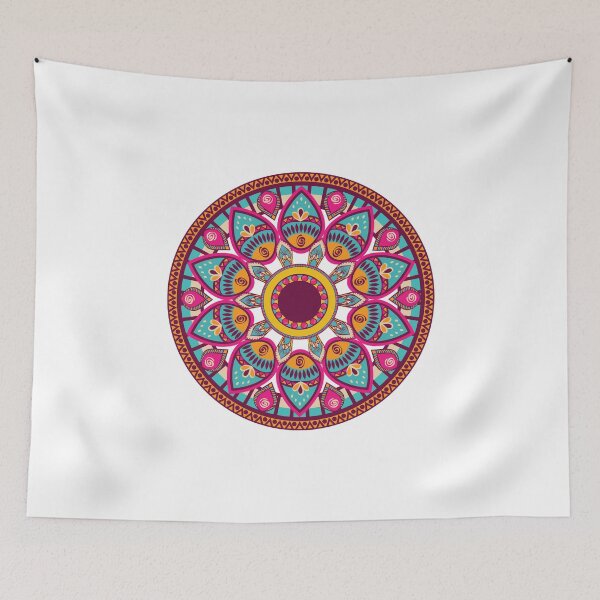 Item preview, Mandala Pink Yellow designed and sold by kyds.