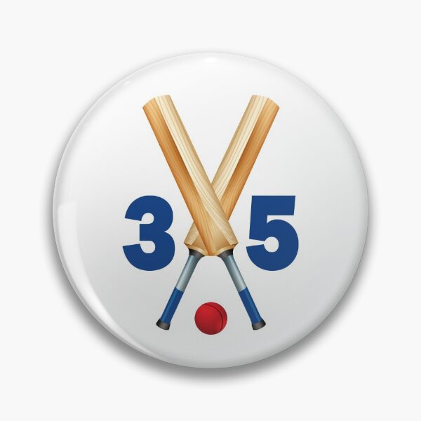 Item preview, Cricket number 35 - thirty five with bats and ball designed and sold by AllShirts21.