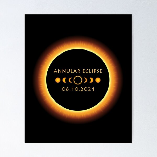 Item preview, Annular Solar Eclipse June 2021 designed and sold by DOLCEINDIGO.