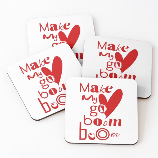Item preview, Make my heart go boom boom designed and sold by Jokertags.