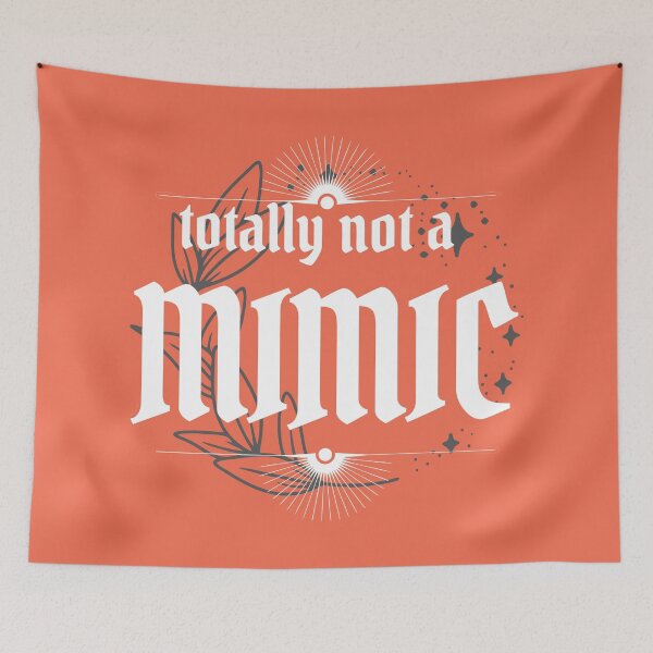 Item preview, Totally Not a Mimic - nerdy phrase shirt designed and sold by BrandNameNerd.