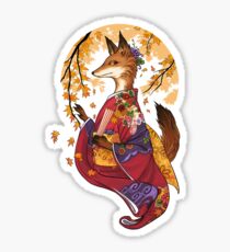 Maple Kitsune Sticker