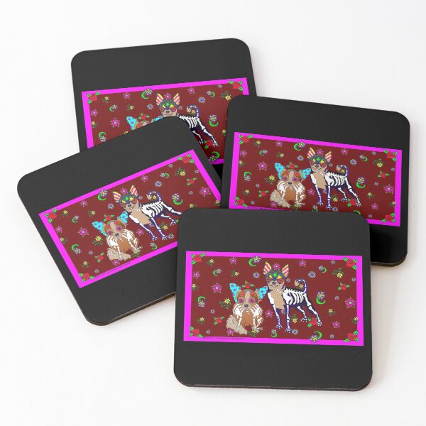 Item preview, Day of the Dead Chihuahuas designed and sold by M. E.  Bilisnansky McMorrow.