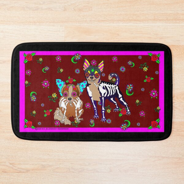 Item preview, Day of the Dead Chihuahuas designed and sold by M. E.  Bilisnansky McMorrow.