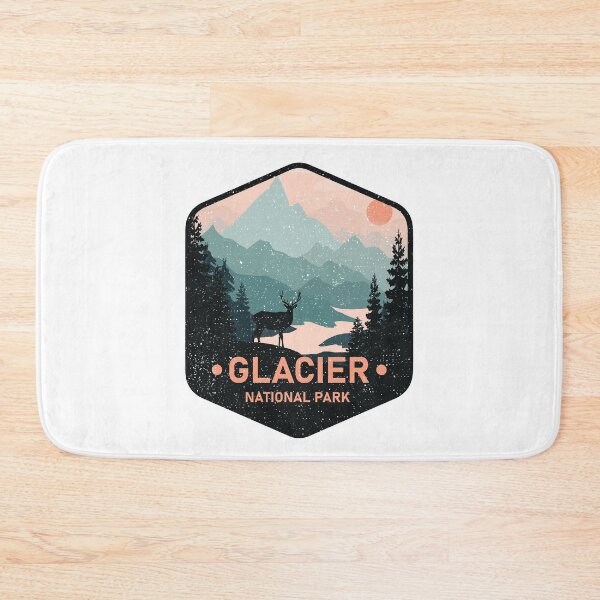 Item preview, Vintage Glacier National Park Deer Nature Mountain Gifts designed and sold by kalpanik_Rehana_Begum.
