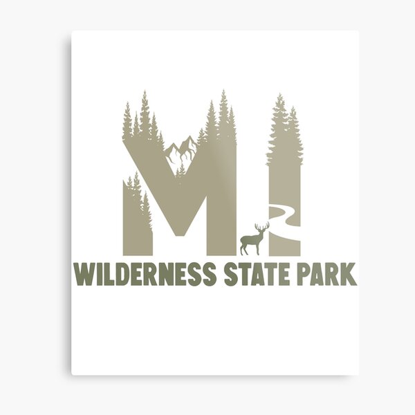 Item preview, Wilderness State Park State Park Michigan MI State Park Wildlife Monogram designed and sold by palmettodigital.