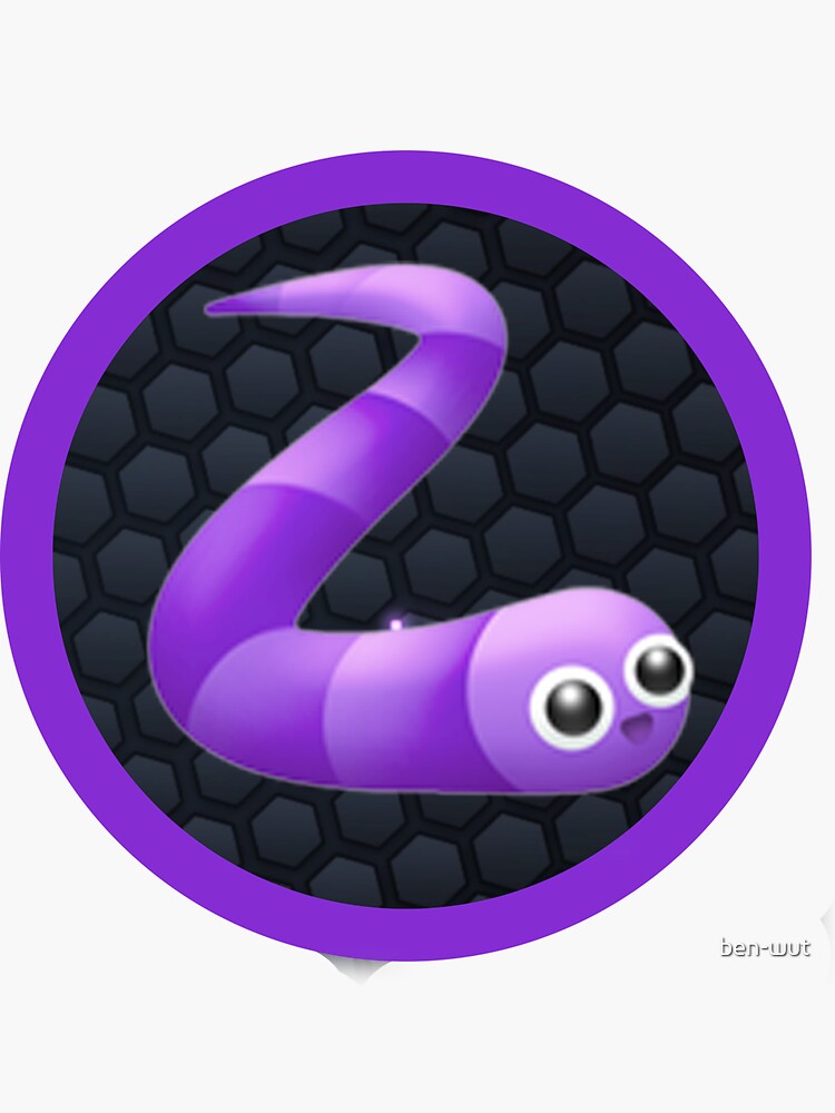 Slither io game sticker Poster for Sale by Jnrhhose