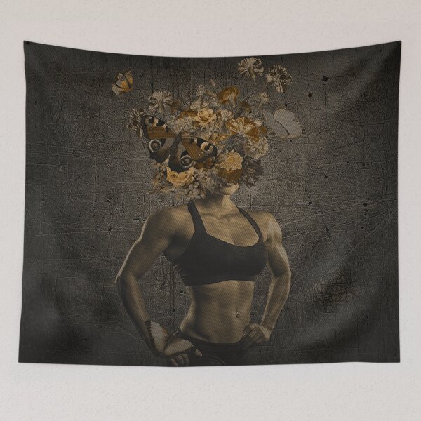 Item preview, Strong is Beautiful (female version) Digital Collage designed and sold by DoggoTankDesign.