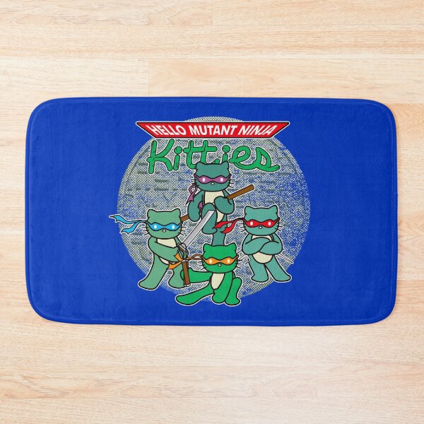 Item preview, Hello Mutant Ninja Kitties - 80s Parody Cartoon Mash-Up designed and sold by andabelart.