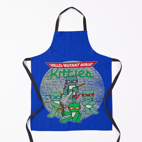 Item preview, Hello Mutant Ninja Kitties - 80s Parody Cartoon Mash-Up designed and sold by andabelart.