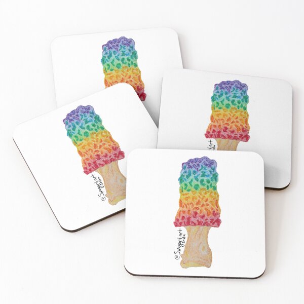 Item preview, Rainbow Morel Mushroom designed and sold by SwagartArt.