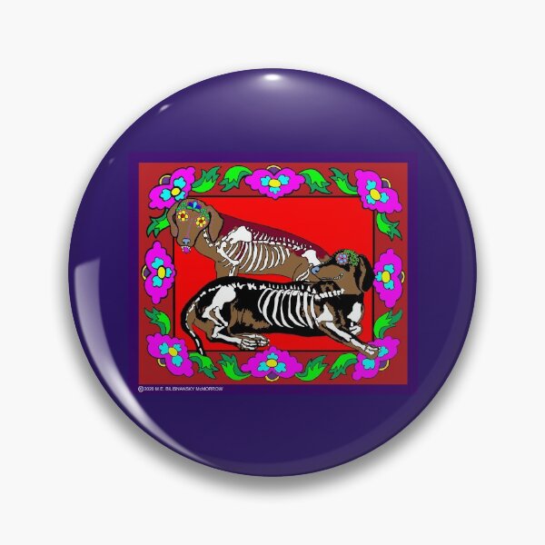 Item preview, Day of the Dead Dachshunds designed and sold by M. E.  Bilisnansky McMorrow.
