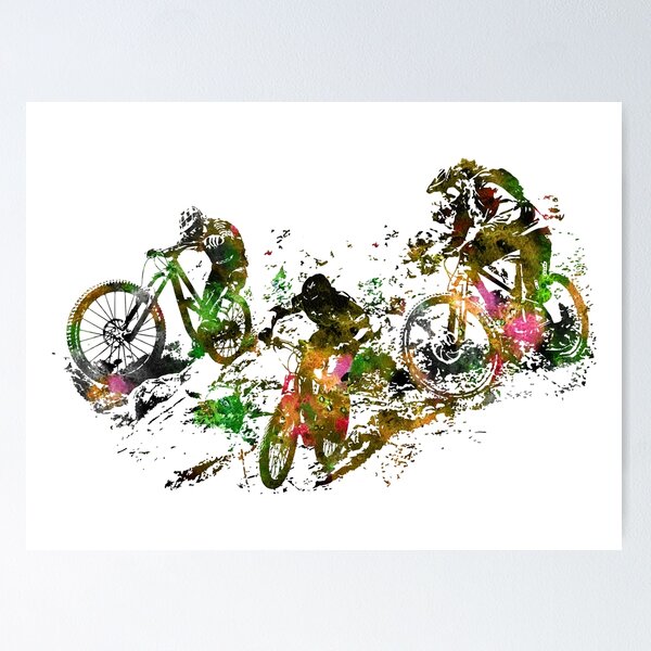 Item preview, Mountain biking designed and sold by Rosaliartbook.