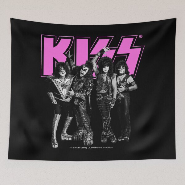 Item preview, KISS ® The Band - Pink, Black and White Version designed and sold by musmus76.