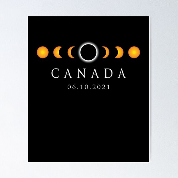 Item preview, Canada Annular Solar Eclipse June 2021 designed and sold by DOLCEINDIGO.