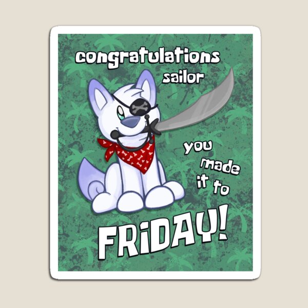 Item preview, Scribble Kibble Pirate - Friday designed and sold by Crowne Prince.