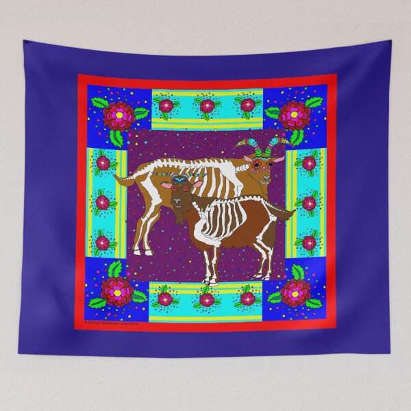 Item preview, Day of the Dead Goats designed and sold by M. E.  Bilisnansky McMorrow.