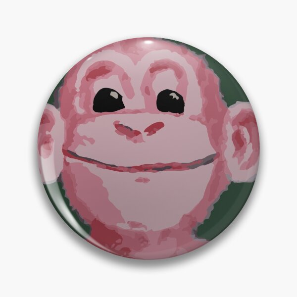 Item preview, Pink monkey portrait with green background designed and sold by Ora Topiol-Feuer.