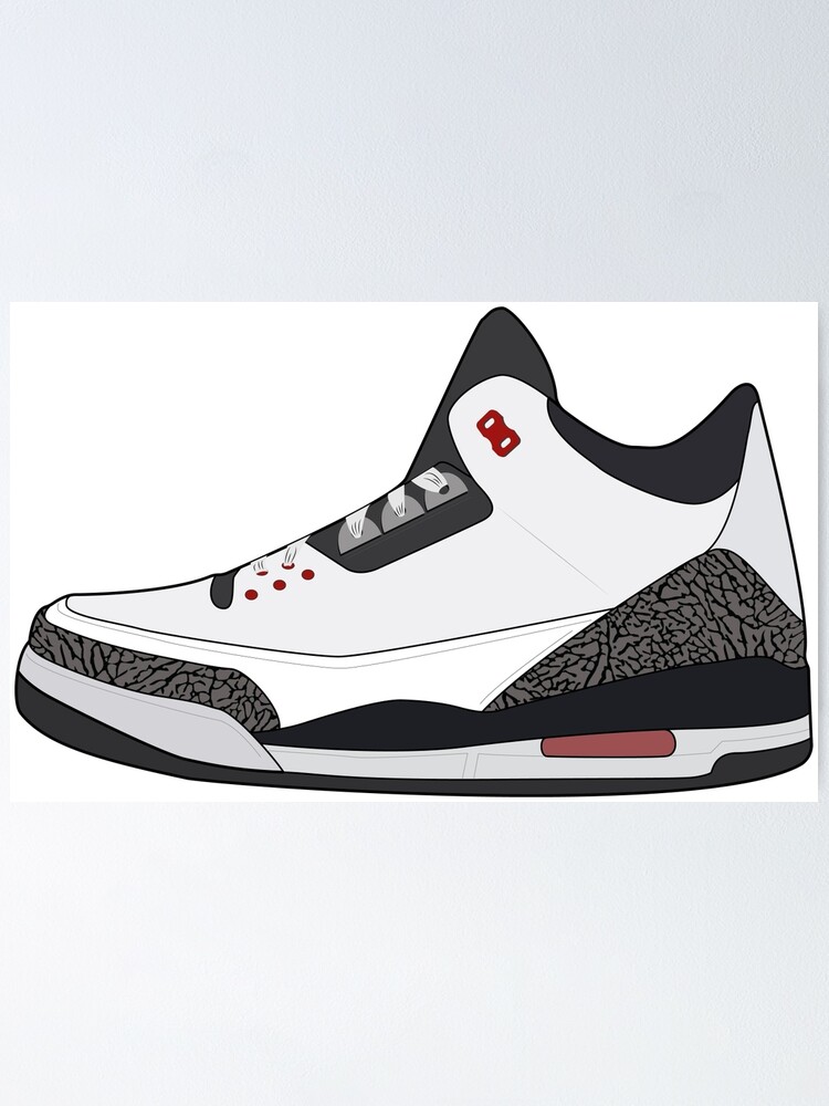 Air Jordan 3 Poster Von Lando47 Redbubble