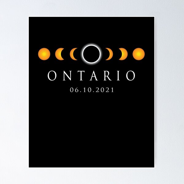 Item preview, Ontario Canada Annular Solar Eclipse June 2021 designed and sold by DOLCEINDIGO.