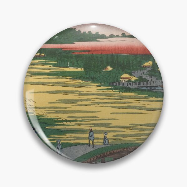 Item preview, Omokage Bridge over Kanda River Vintage Ukiyo-e Japanese Art designed and sold by VintageArchive.
