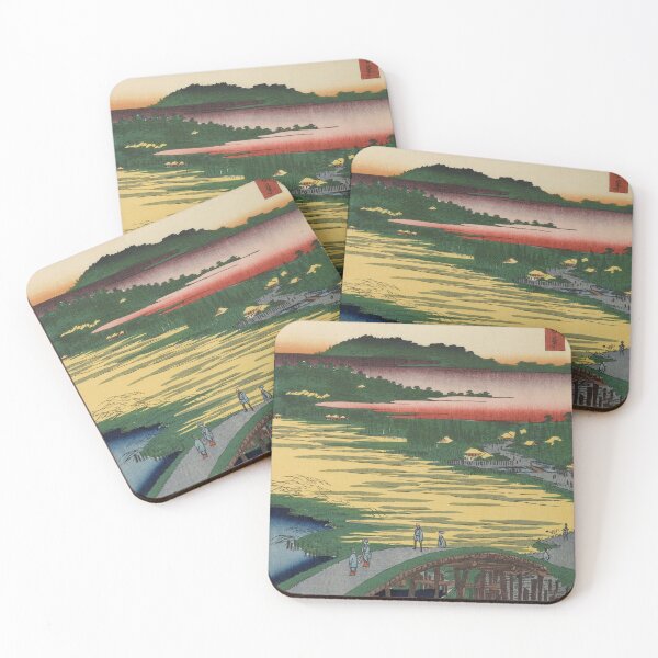 Item preview, Omokage Bridge over Kanda River Vintage Ukiyo-e Japanese Art designed and sold by VintageArchive.